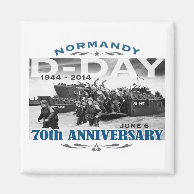 Aimant Jour J 70e anniversaire Bataille de Normandie (Devant)