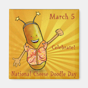 Aimant Jour national des doodles au fromage