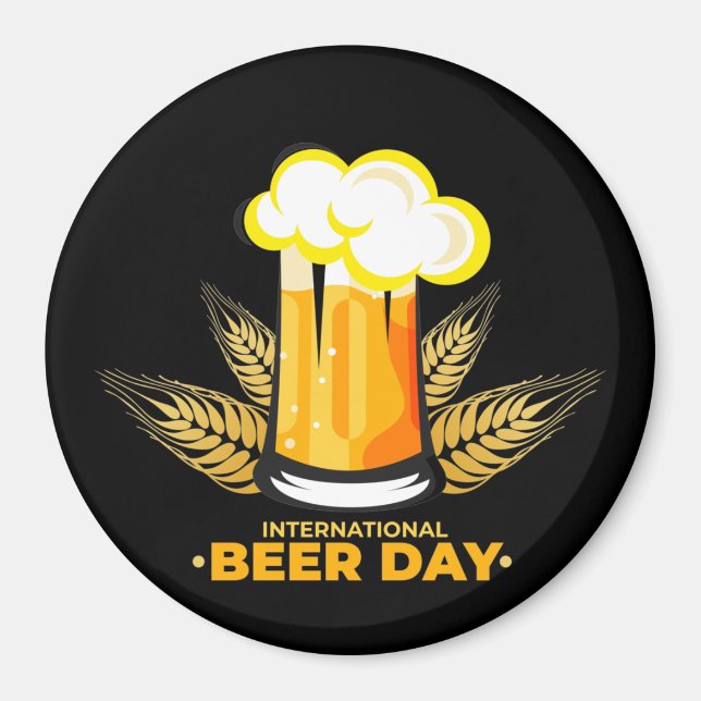 Aimant Journée internationale de la bière (Devant)