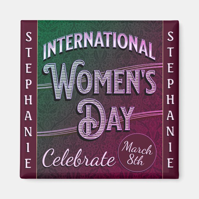 Aimant Journée internationale de la femme (Devant)