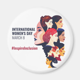 Aimant Journée internationale de la femme   IWD 8 mars