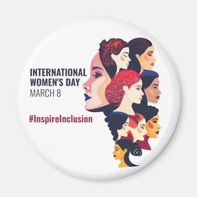 Aimant Journée internationale de la femme | IWD 8 mars (Devant)
