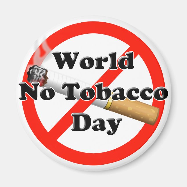 Aimant Journée mondiale du tabac (Devant)