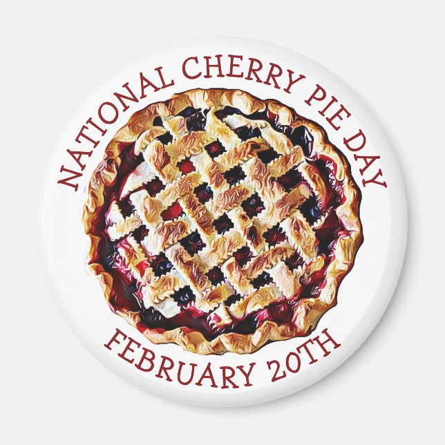 Aimant Journée nationale de la tarte aux cerises 20 févri (Devant)