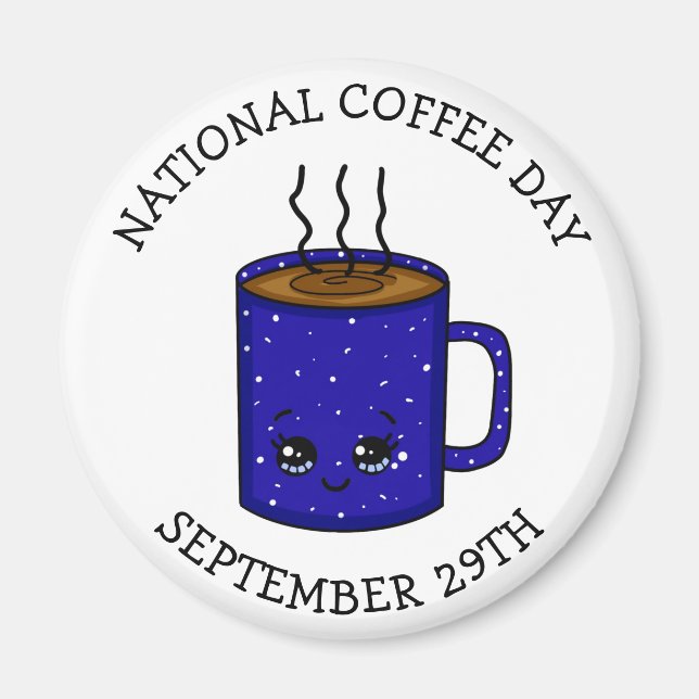 Aimant Journée nationale du café 29 septembre | Vacances  (Devant)