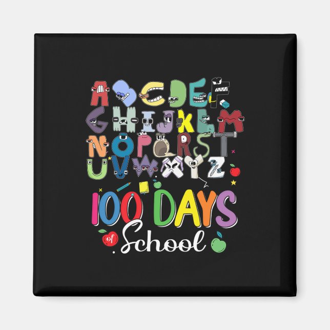 Aimant Jours d'alphabet scolaire Lore Costume scolaire d' (Devant)