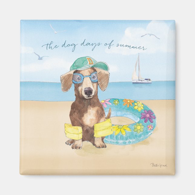 Aimant Jours de chiens d'été (Devant)