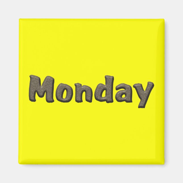 Aimant Jours de la semaine - Lundi (Devant)
