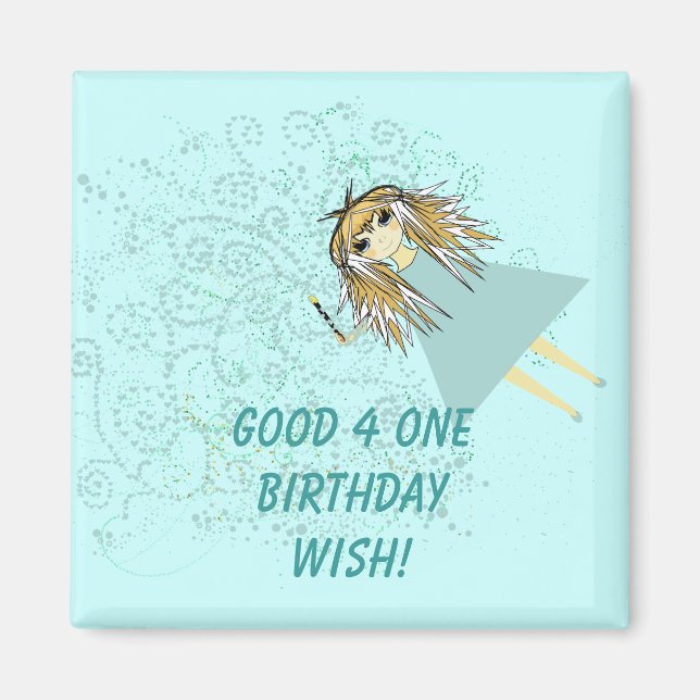 Aimant Jours magiques Anime fête d'anniversaire (Devant)