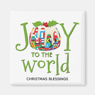 Aimant JOY TO THE WORLD Christmas