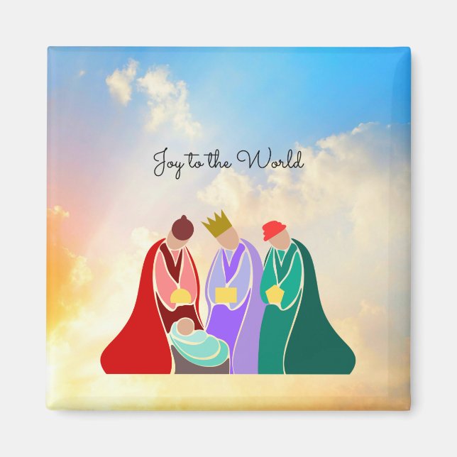 Aimant Joy to the World, Illustration des Trois Sages (Devant)