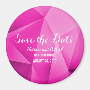 Aimant Joyau rose Tones Enregistrer l'aimant de date