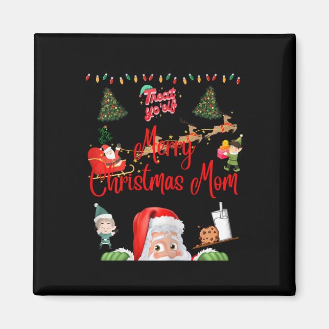 Aimant Joyeuse maman de Noël (Devant)