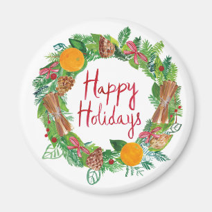 Aimant Joyeuses fêtes   Vacances