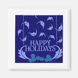 Aimant Joyeuses vacances Holly