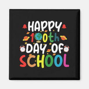 Aimant Joyeux 100e jour de l'enseignant étudiant