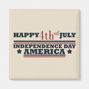Aimant Joyeux 4 juillet fête de l'indépendance Amérique