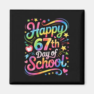 Aimant Joyeux 67 Jours D'école Meme100e Jour D'école Ti
