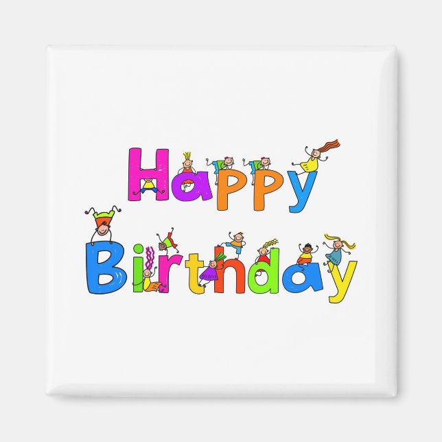 Aimant Joyeux anniversaire (Devant)