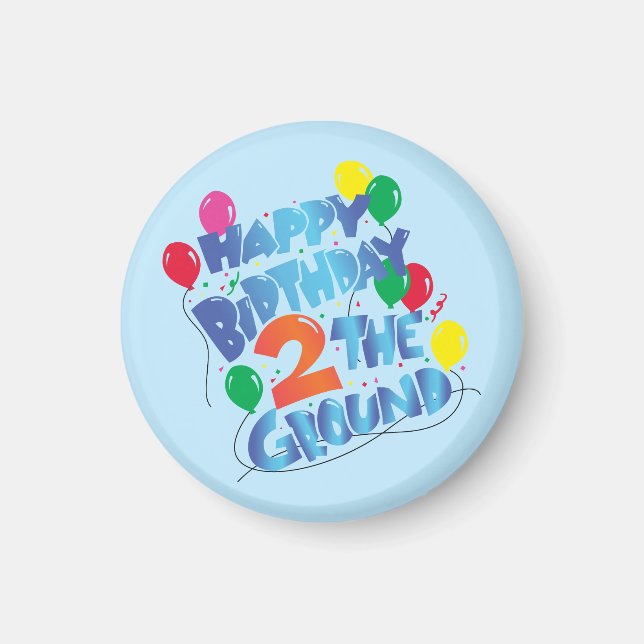 Aimant Joyeux anniversaire (Devant)