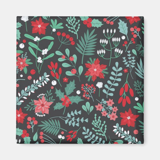 Aimant Joyeux anniversaire et Joyeux Noël (Devant)