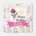 Joyeux anniversaire - Joli Fleurs sauvages et sole