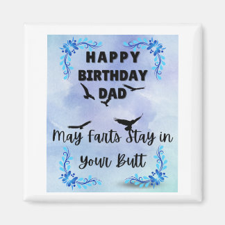 Aimant Joyeux anniversaire Papa Farts