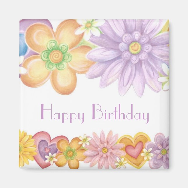 Aimant Joyeux anniversaire pour toujours 1 (Devant)