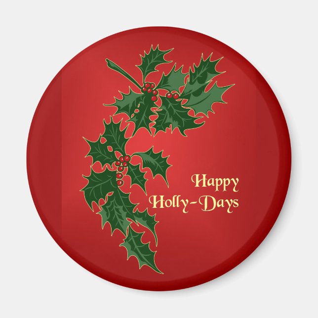 Aimant Joyeux bonjour magique de Noël (Devant)