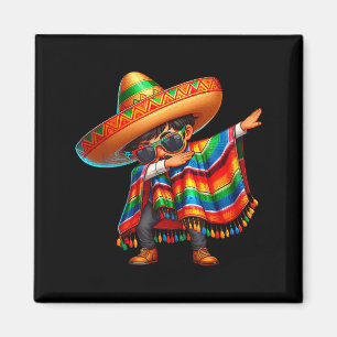 Aimant Joyeux cinco de mayo garçon qui fait le dab homme