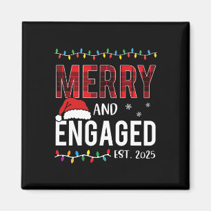 Aimant Joyeux Et Engagé 2025 Rouge Plaid Correspondant Ch