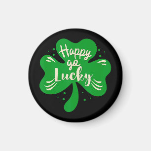 Aimant Joyeux Go Lucky Shamrock St. Patricks Day