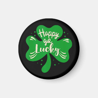 Aimant Joyeux Go Lucky Shamrock St. Patricks Day