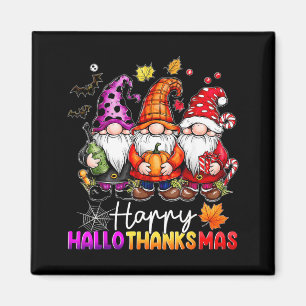 Aimant Joyeux Hallothanksmas Amoureux des Gnomes Hallowee