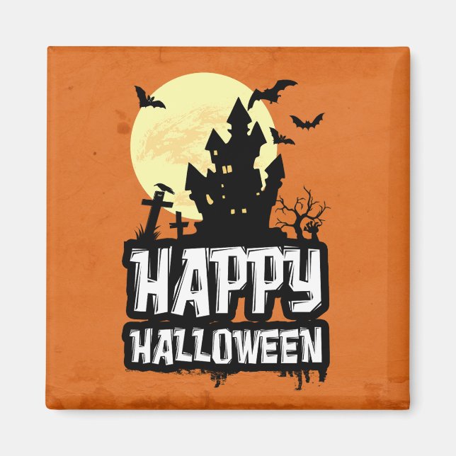 Aimant Joyeux Halloween (Devant)