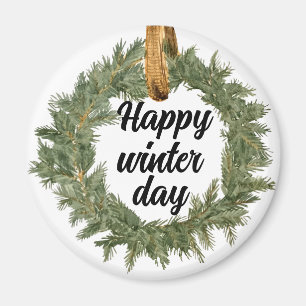 Aimant Joyeux Jour d'hiver