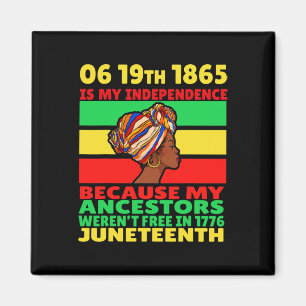 Aimant Joyeux JunetDix Est Ma Fête De L'Indépendance Libr