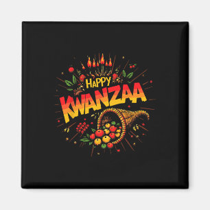Aimant Joyeux Kwanzaa Noël Afro-américains garçons Happy