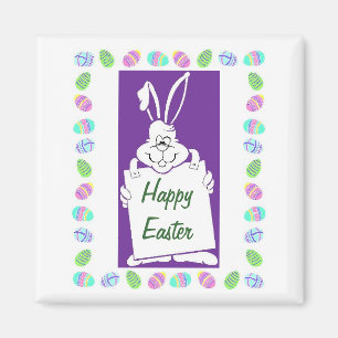 Aimant Joyeux Lapin de Pâques