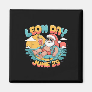 Aimant Joyeux Leon Day Père Noël Été 6 Mois De Plus À Chr