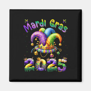 Aimant Joyeux Mardi Gras Carnaval Mardi Gras 2025 Jester 