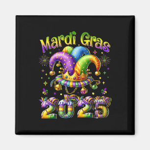 Aimant Joyeux Mardi Gras Carnival 2025 Mardi Gras Jester