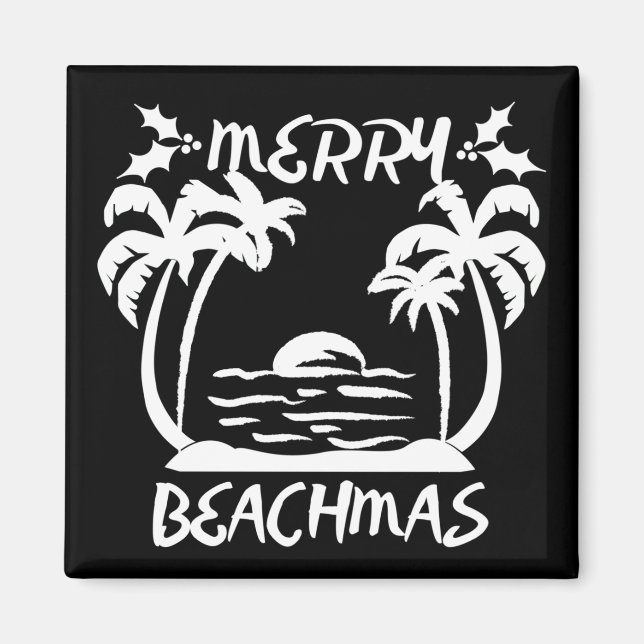Aimant Joyeux Noël Beachmas En Juillet (Devant)