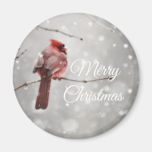 Aimant Joyeux Noël Beau Cardinal