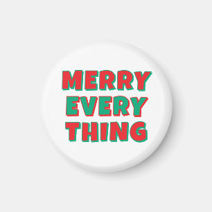 Aimant Joyeux Noël Classique Unique Minimaliste Simple