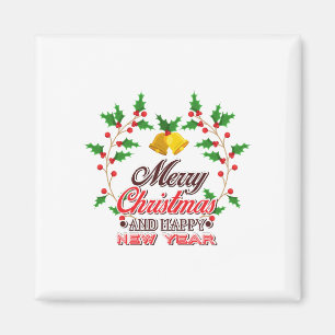 Aimant Joyeux Noël de notre famille, Bonne année