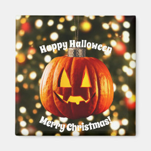 Aimant Joyeux Noël et un Halloween heureux