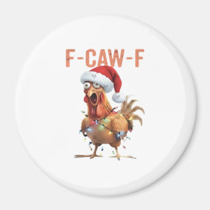 Aimant Joyeux Noël F Caw F Design Rétro Cool