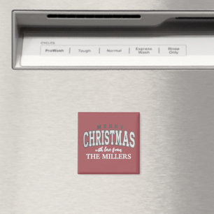Aimant Joyeux Noël Fête de Famille Personnalisée 2025