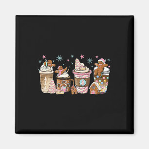 Aimant Joyeux Noël Gingerbread Cookie Café Cups Lat